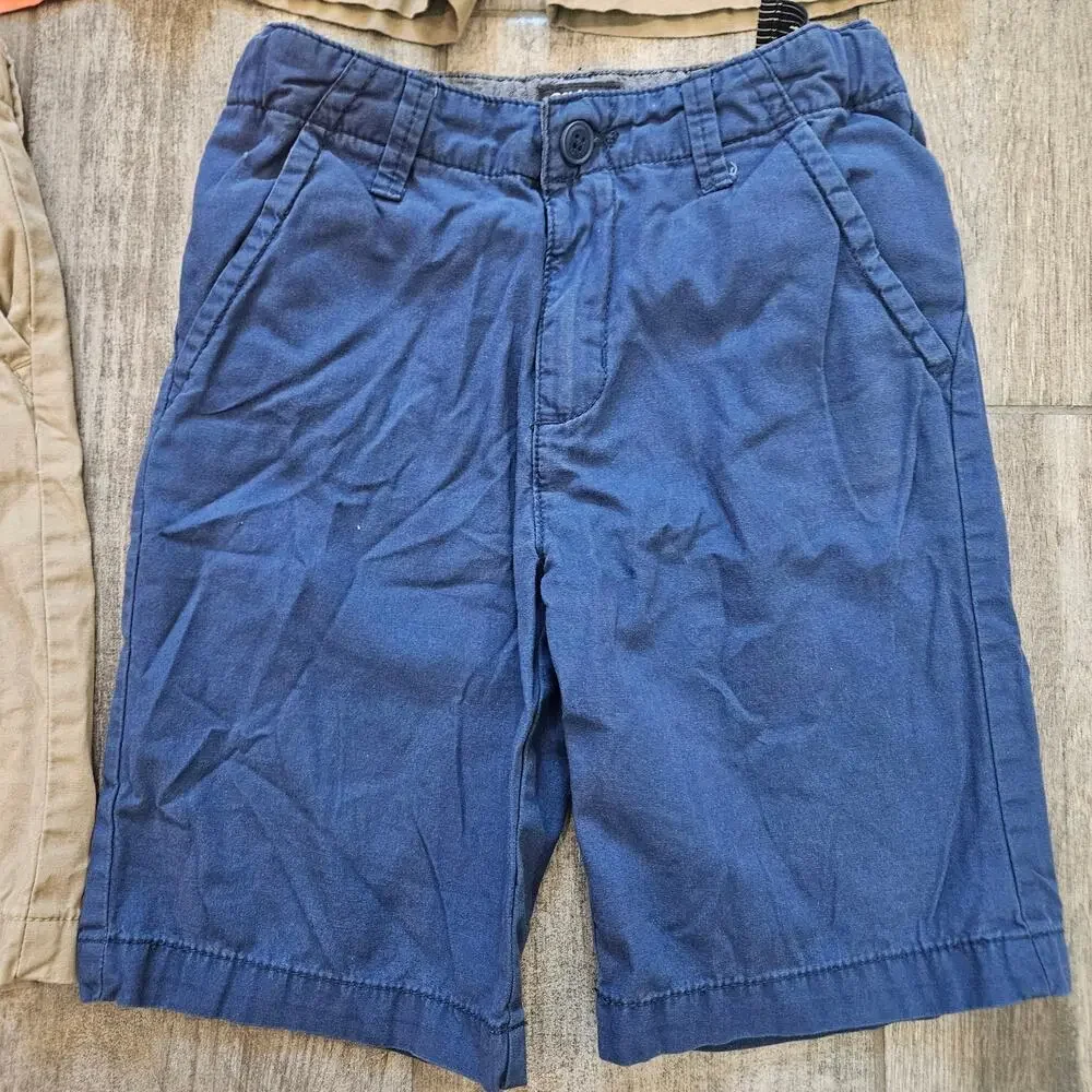 OshKosh B’gosh Uniform Shorts Lot‎ of 4 Boys 8 Adjustable Waist School Basics